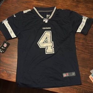 NWT DALLAS COWBOYS DAK PRESCOTT #4 YOUTH JERSEY NIKE